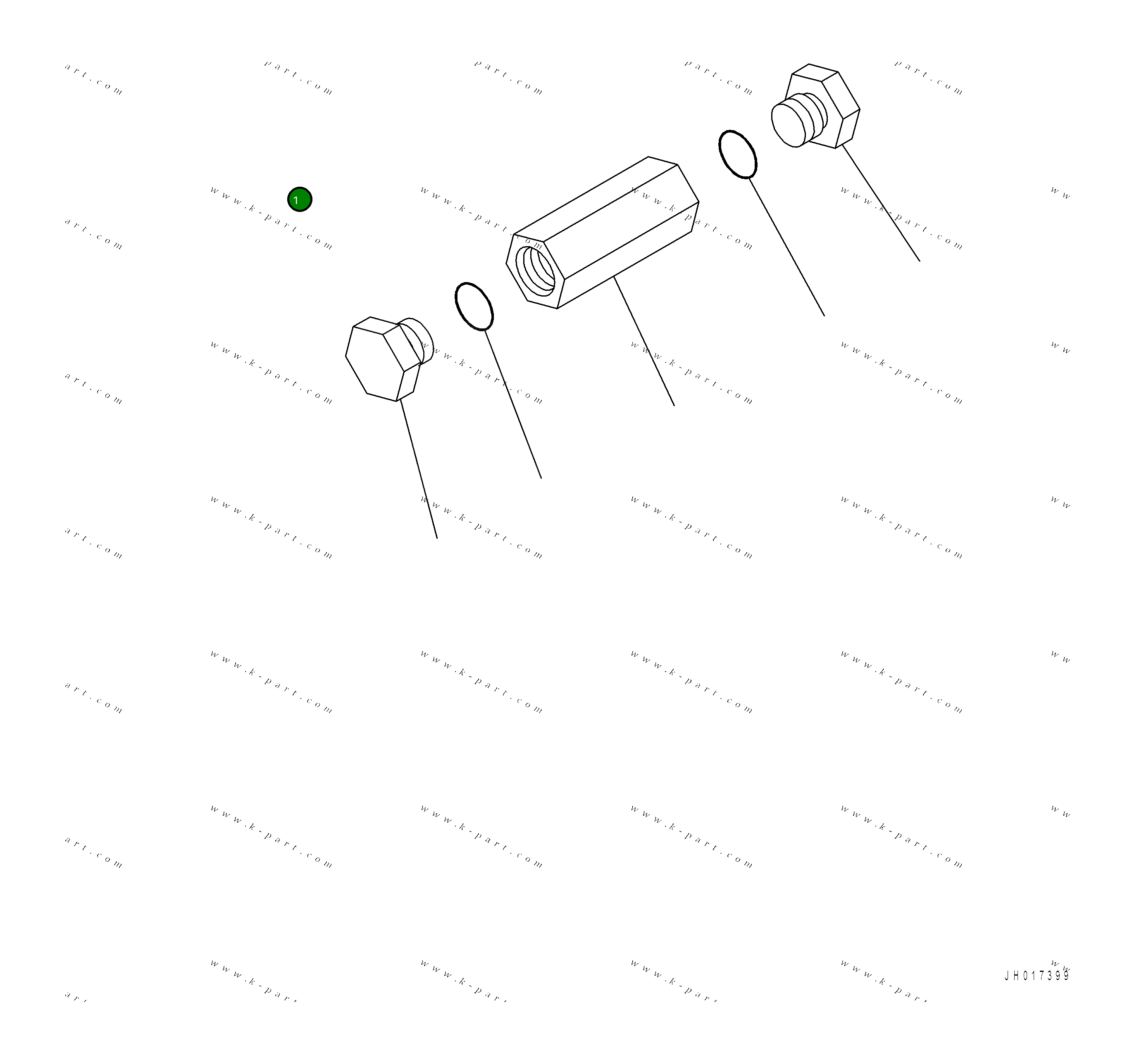 Адаптер 2A7-62-15550 Komatsu