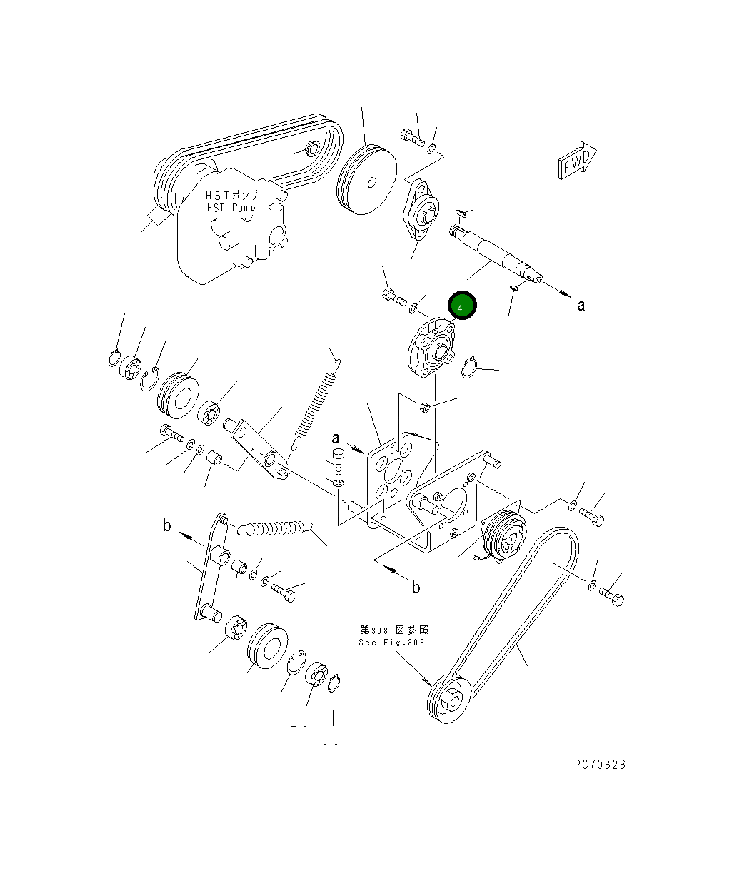 Вал 2693-3-44710 Komatsu