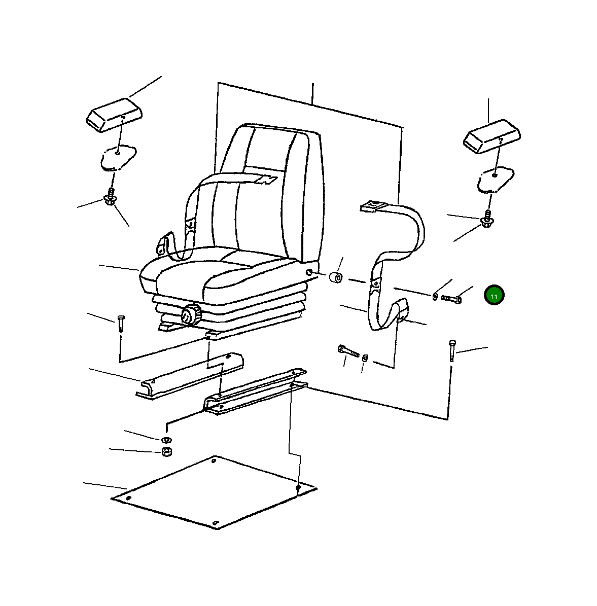 Болт - 7/16 IN 210 86 R1 Komatsu