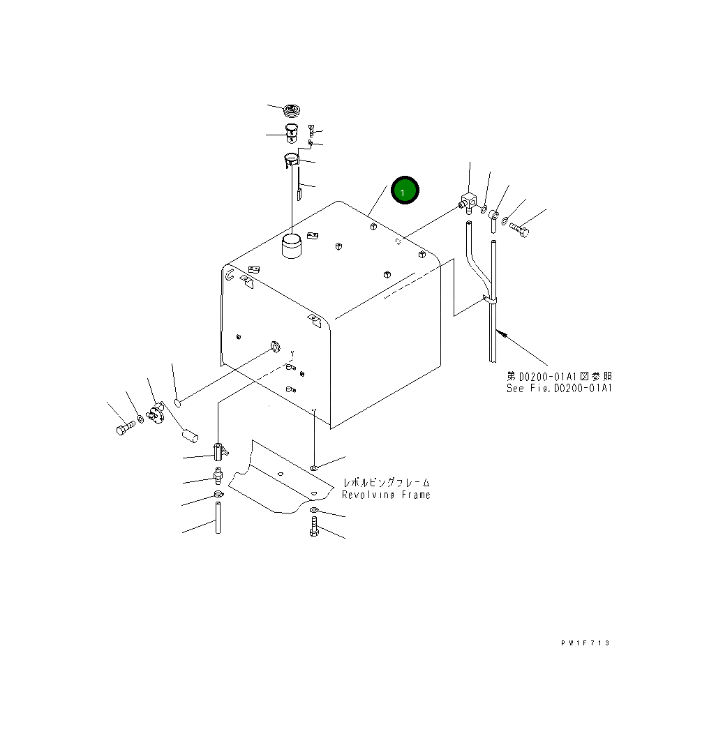Бак 208-04-61132 Komatsu