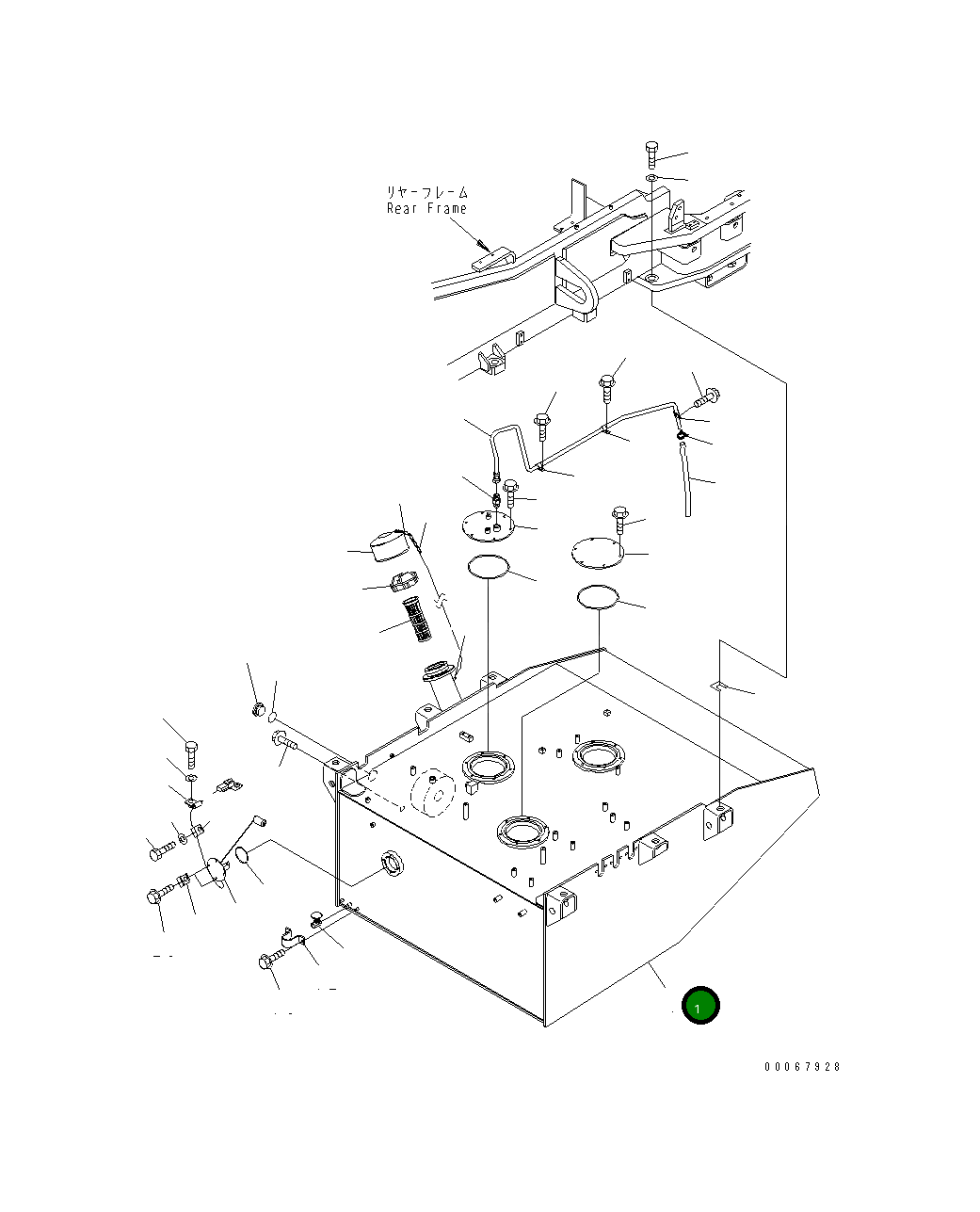 Бак 427-Z89-3610 Komatsu