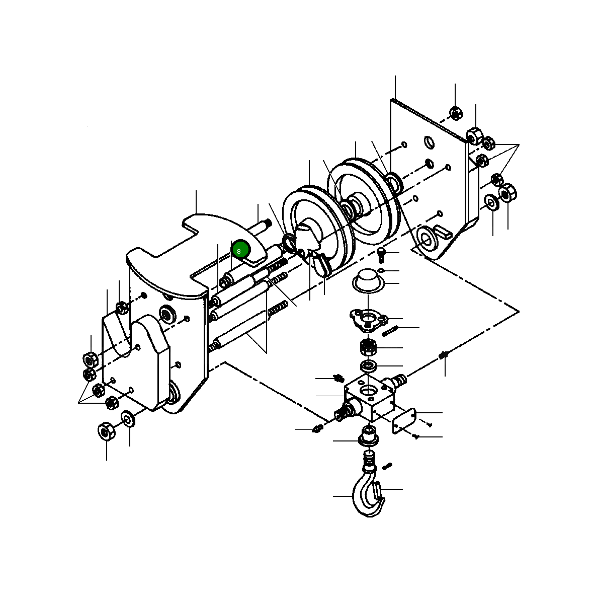 Вал 63 723 Komatsu