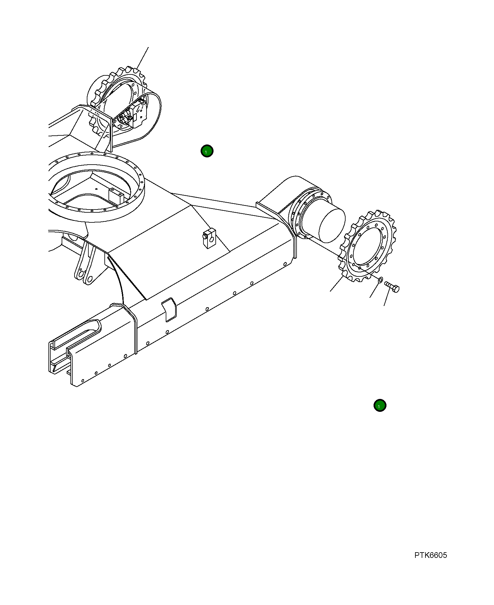 Ведущая звезда 22M-27-R1110 Komatsu