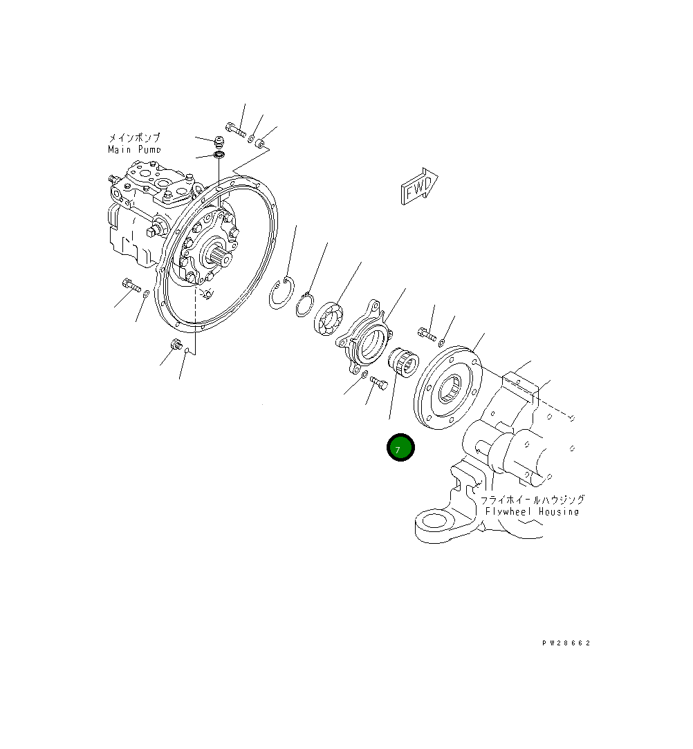 Вал 201-01-71130 Komatsu
