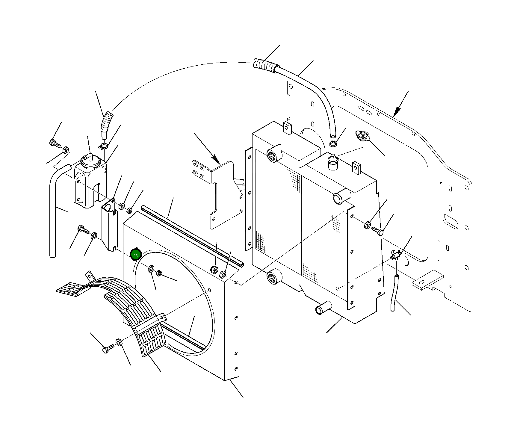 Бак 3F0509054 Komatsu