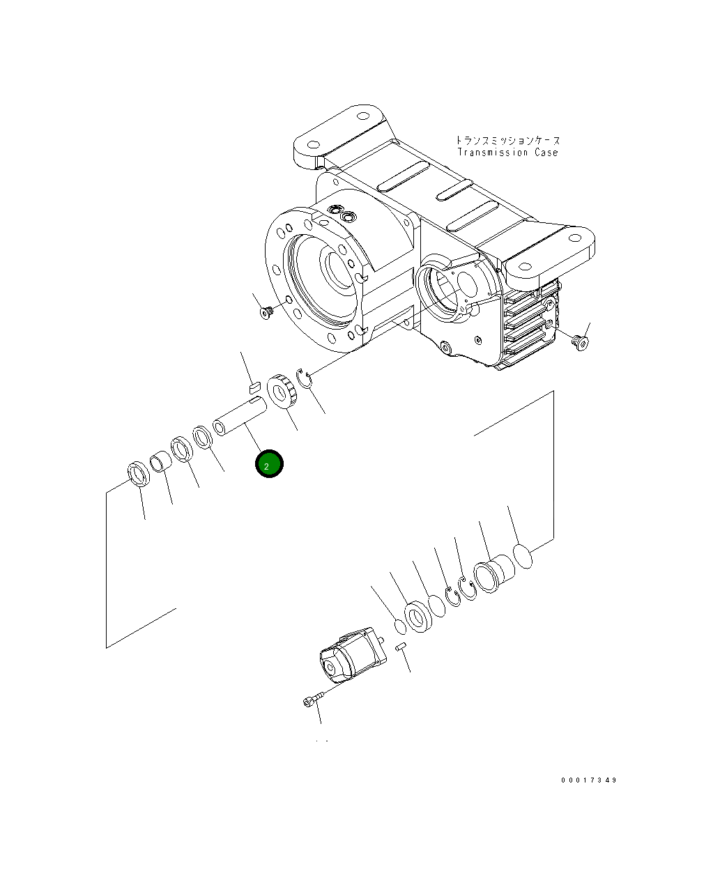 Вал 20K-14-31890 Komatsu