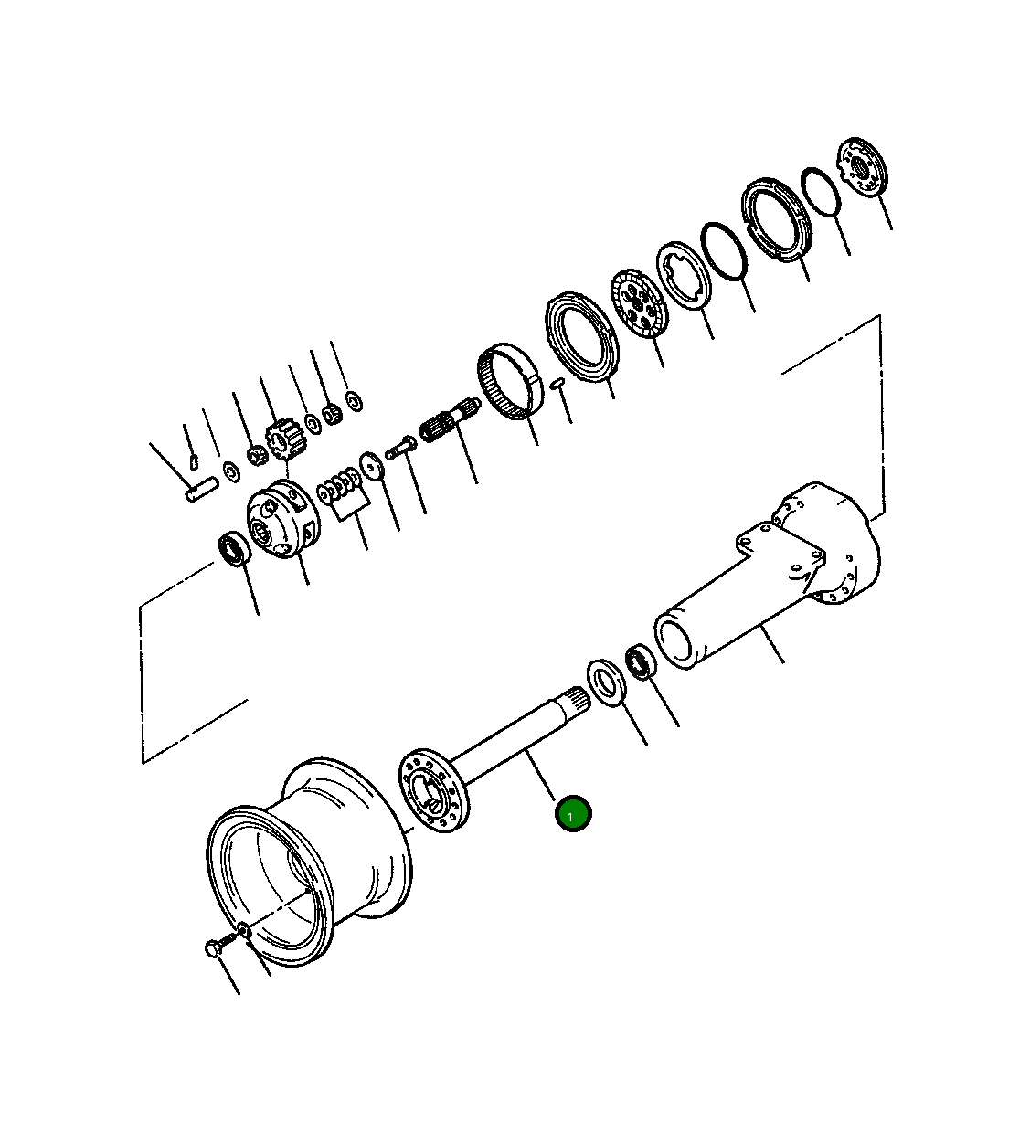 Вал 1300 240 H1 Komatsu