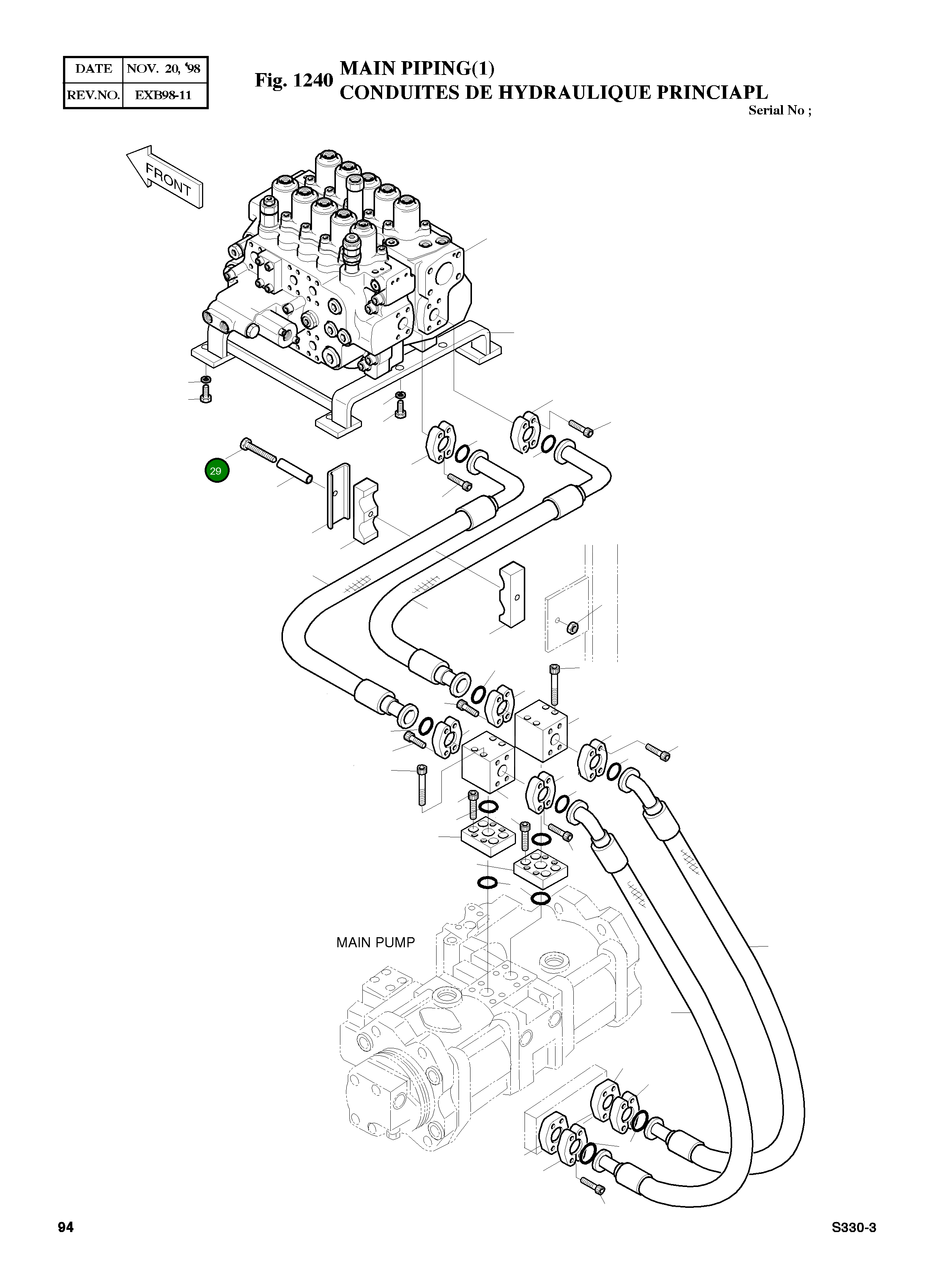 Болт M16X2.0X105 S0566353 Komatsu