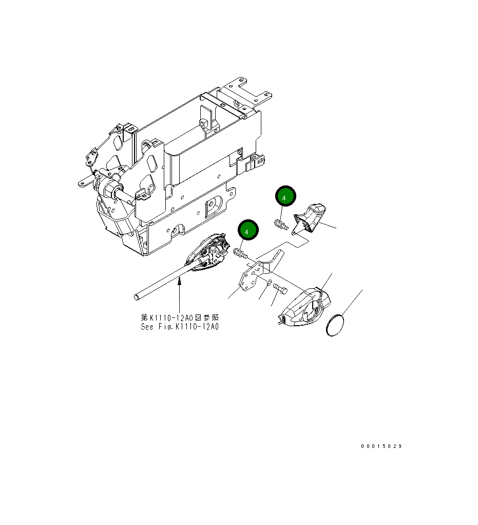 Винт 01023-60412 Komatsu