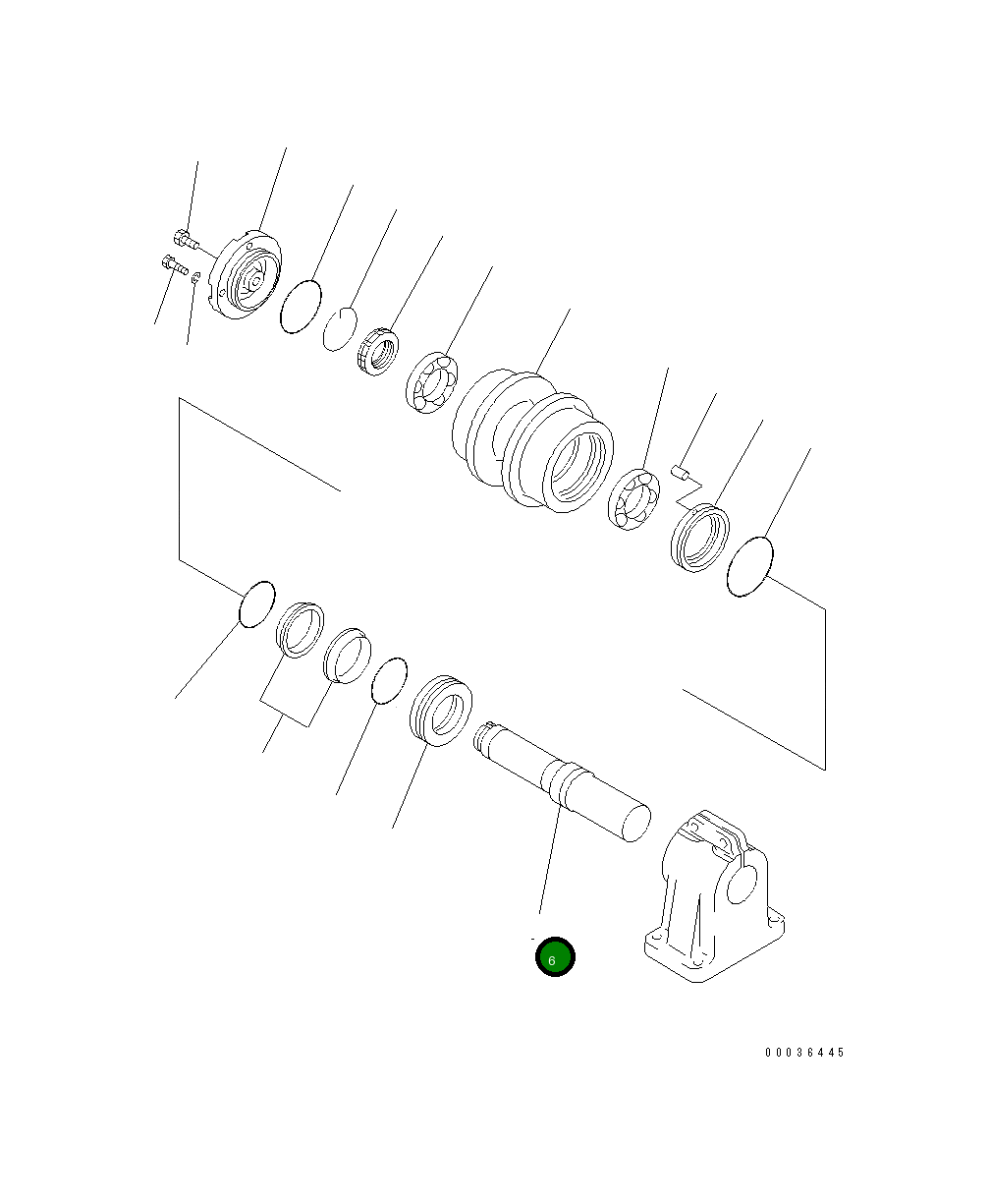Вал 195-30-55230 Komatsu