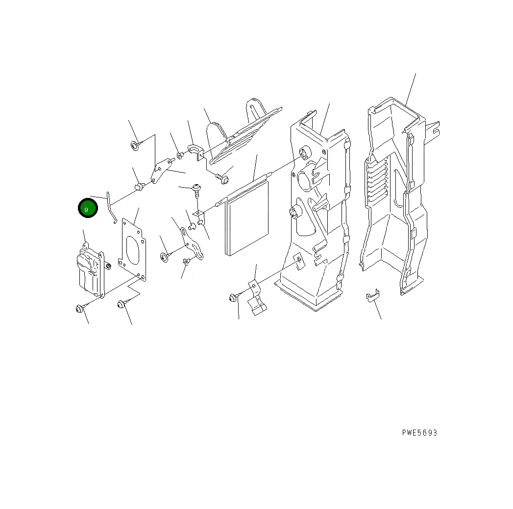 Вал ND116662-0640 Komatsu
