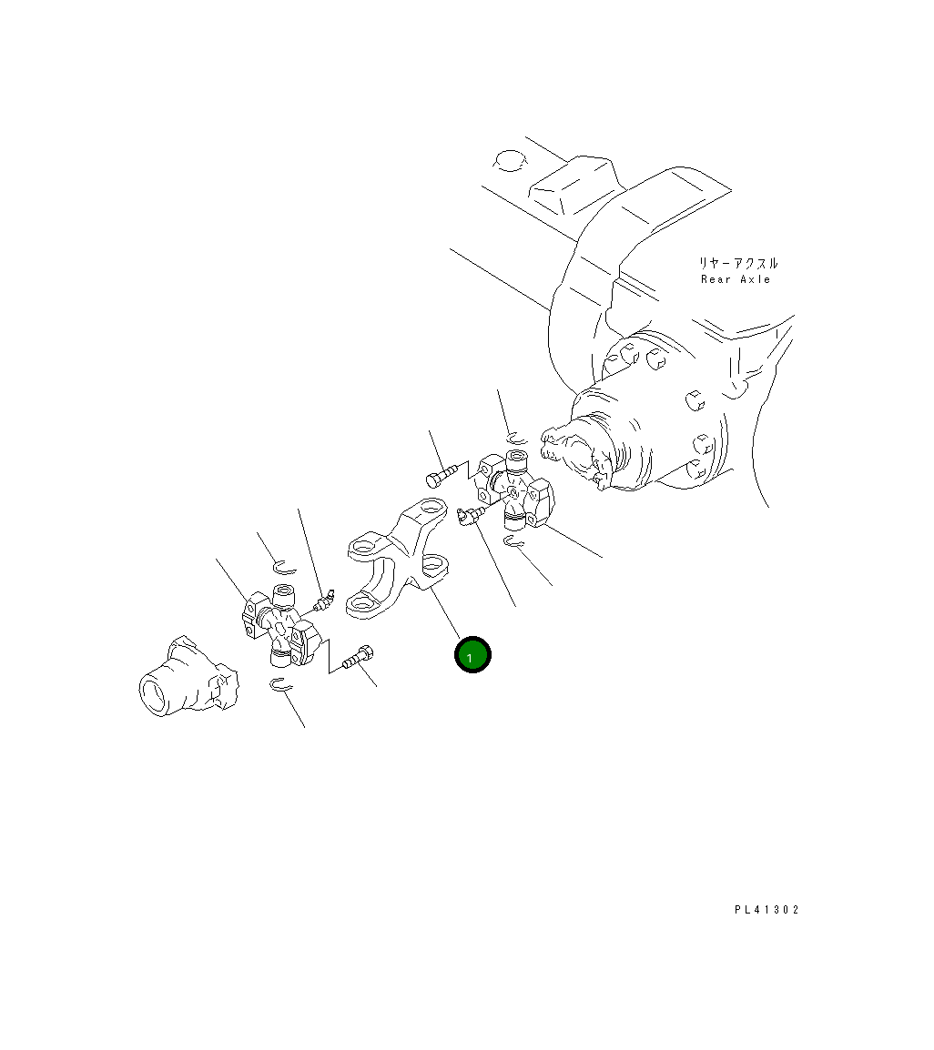 Вилка 415-20-14650 Komatsu