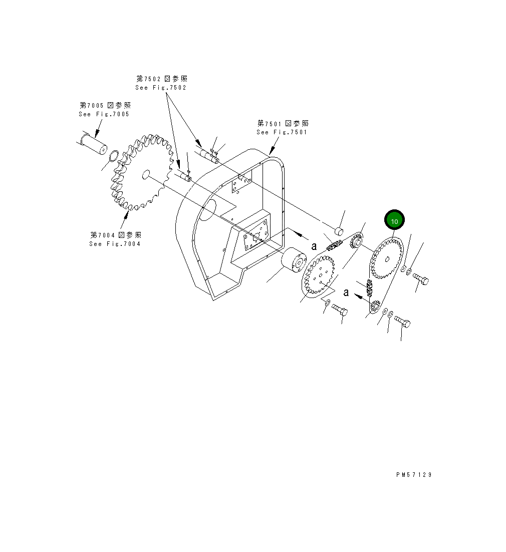 Ведущая звезда 277-871-1210 Komatsu