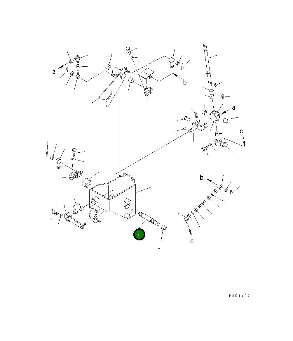 Вал 114-43-51311 Komatsu