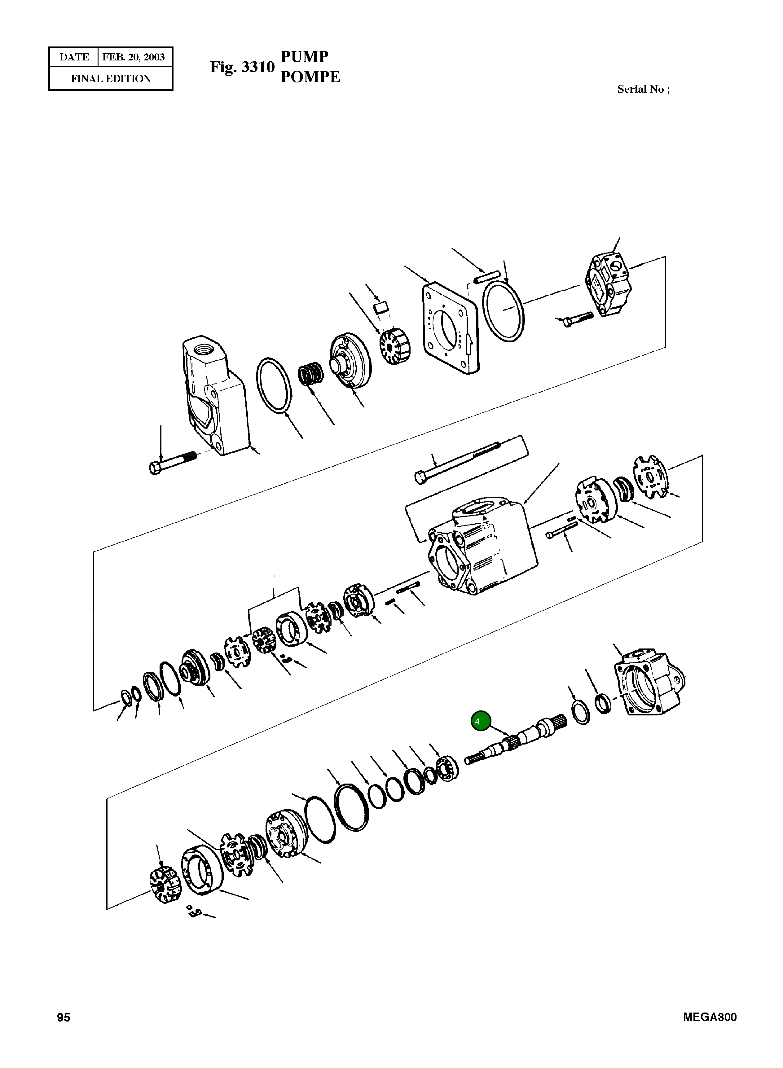 Вал 860558 Komatsu