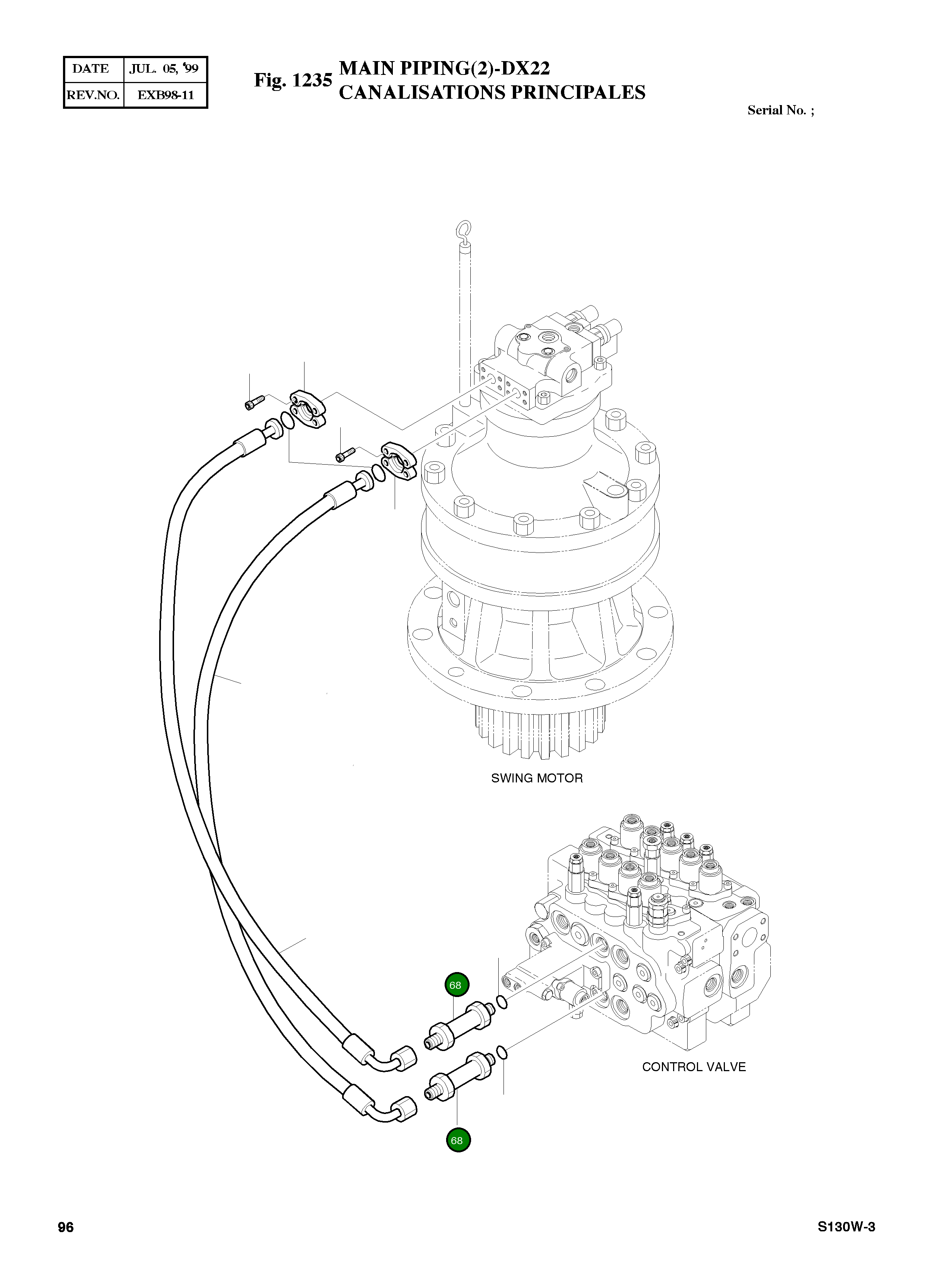 Адаптер PFO3/4-PF1/2 2181-1564 Komatsu