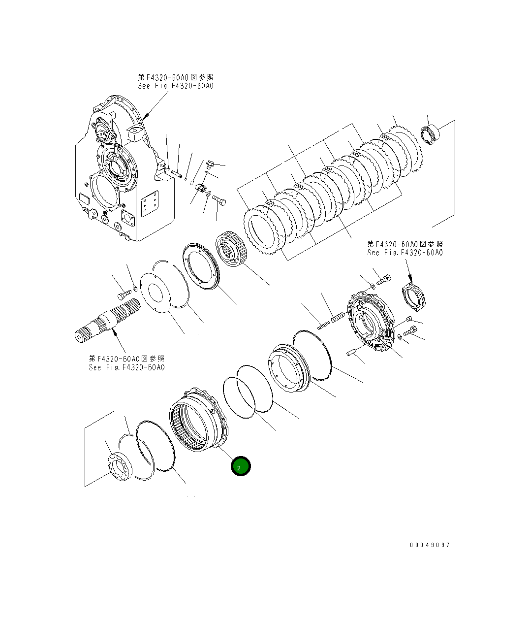 Барабан 425-15-38323 Komatsu