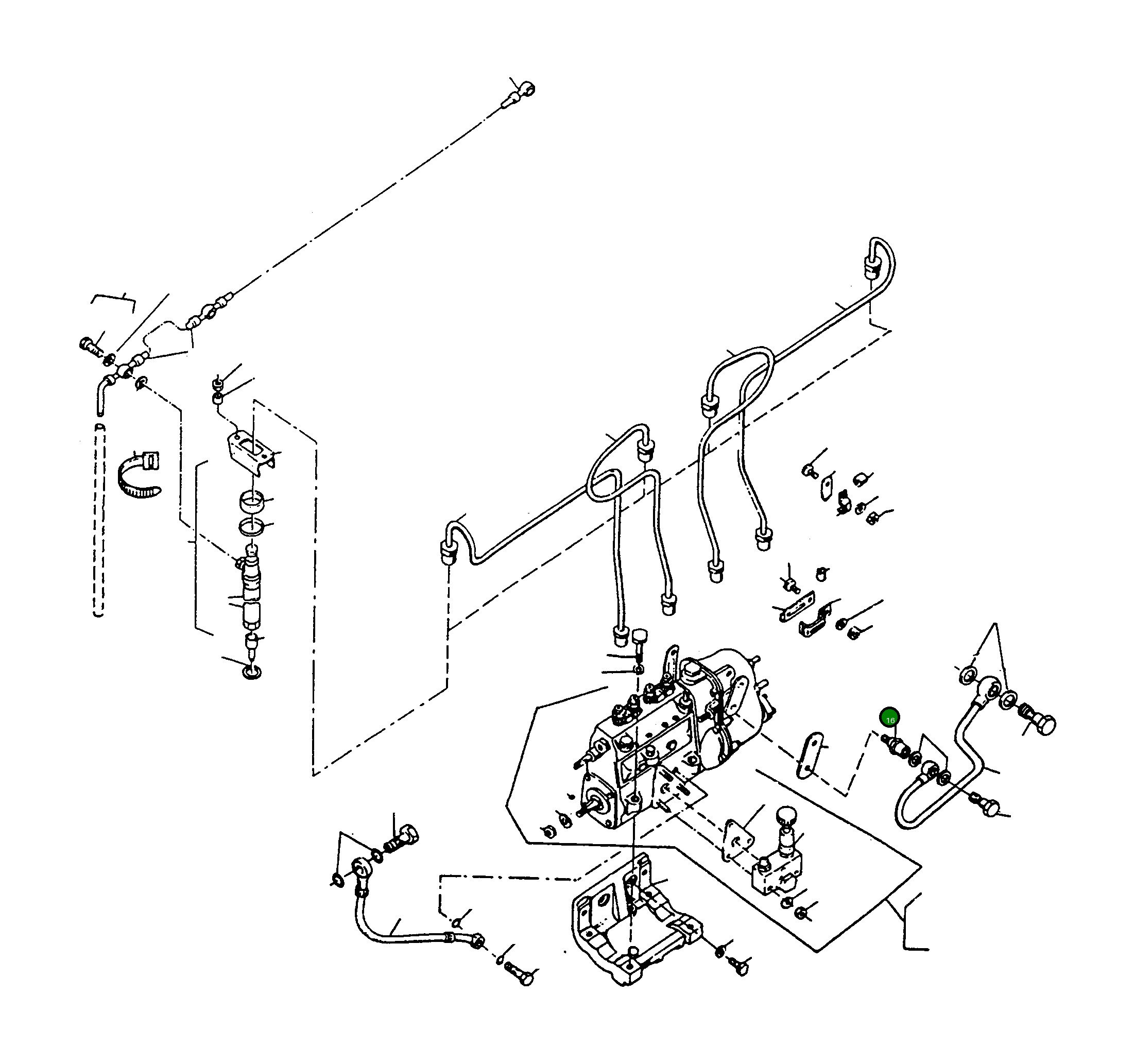 Болт-банджо 2992462M1 Komatsu