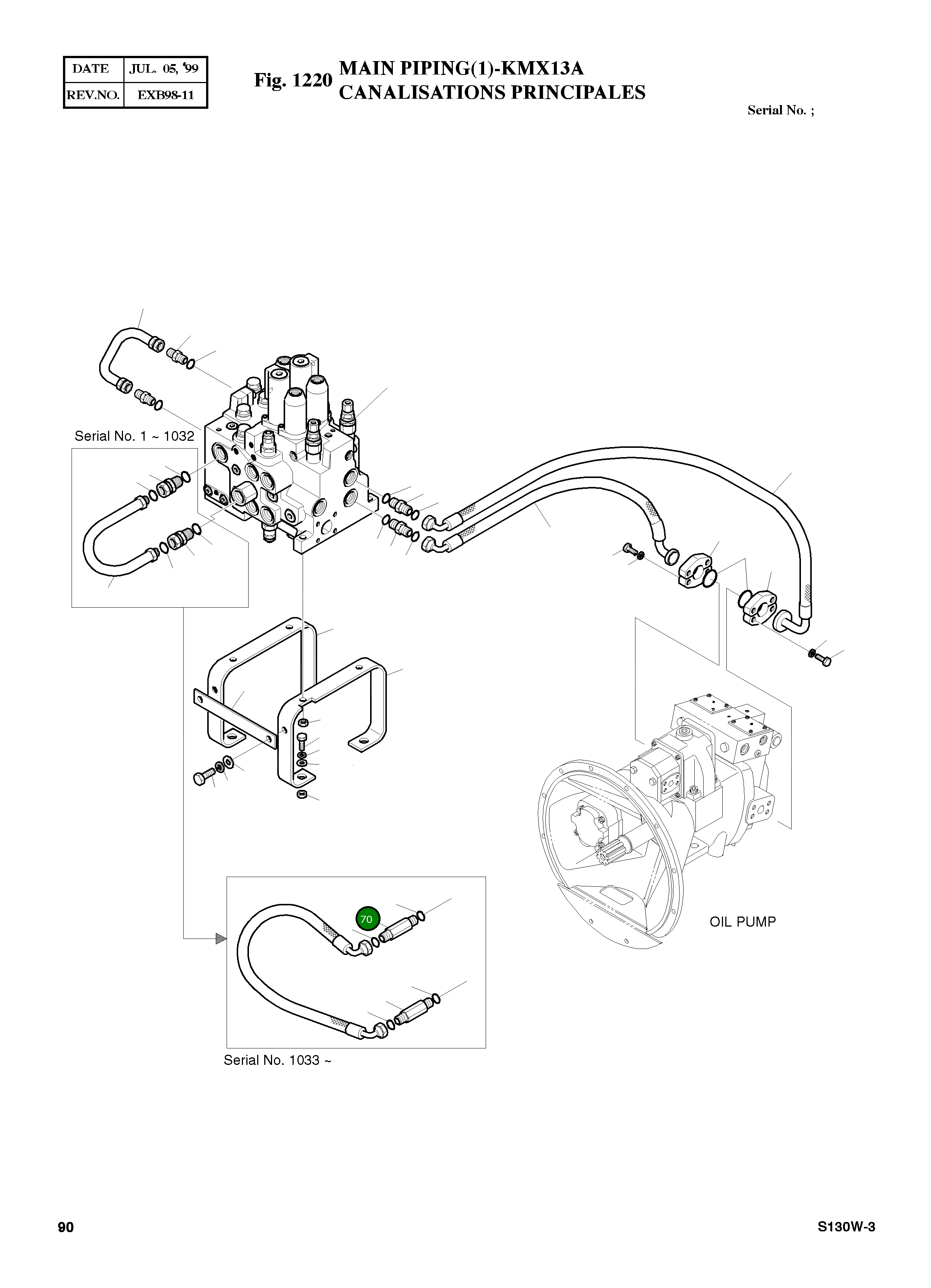 Адаптер PF3/4-UNF1 3/16-12 2181-4133D32 Komatsu