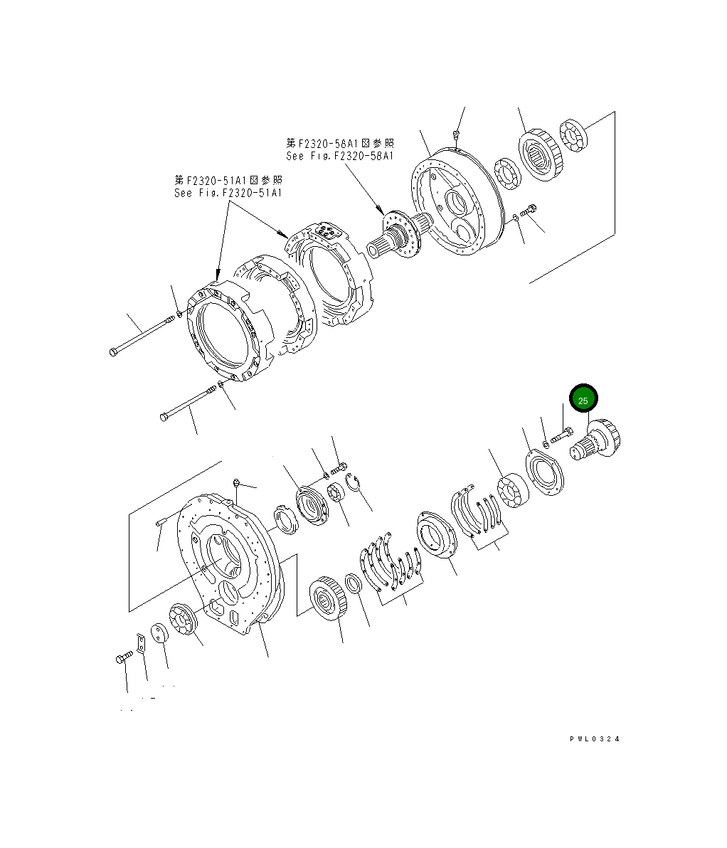 Вал 196-15-13240 Komatsu