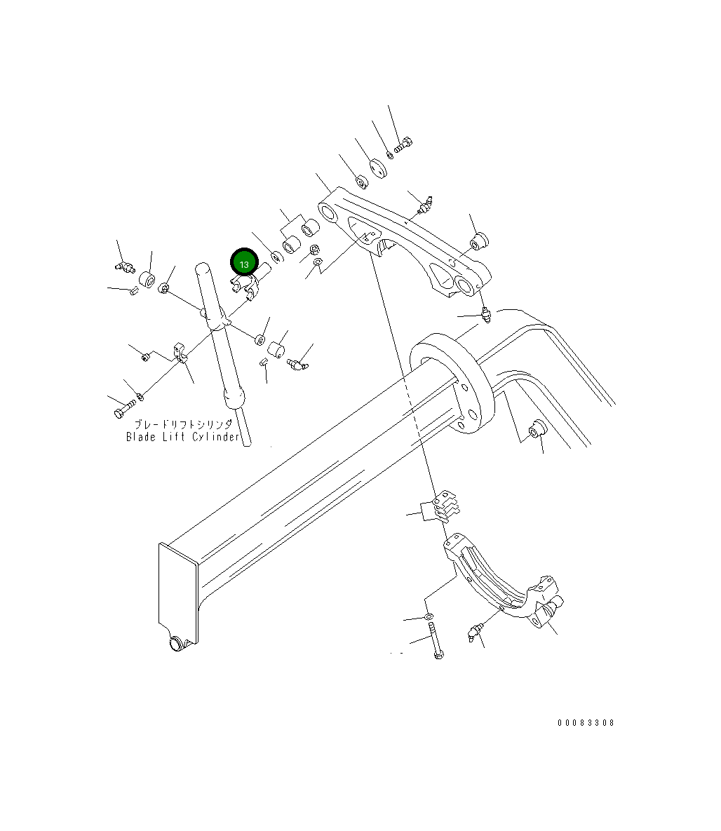 Вилка 237-70-53132 Komatsu