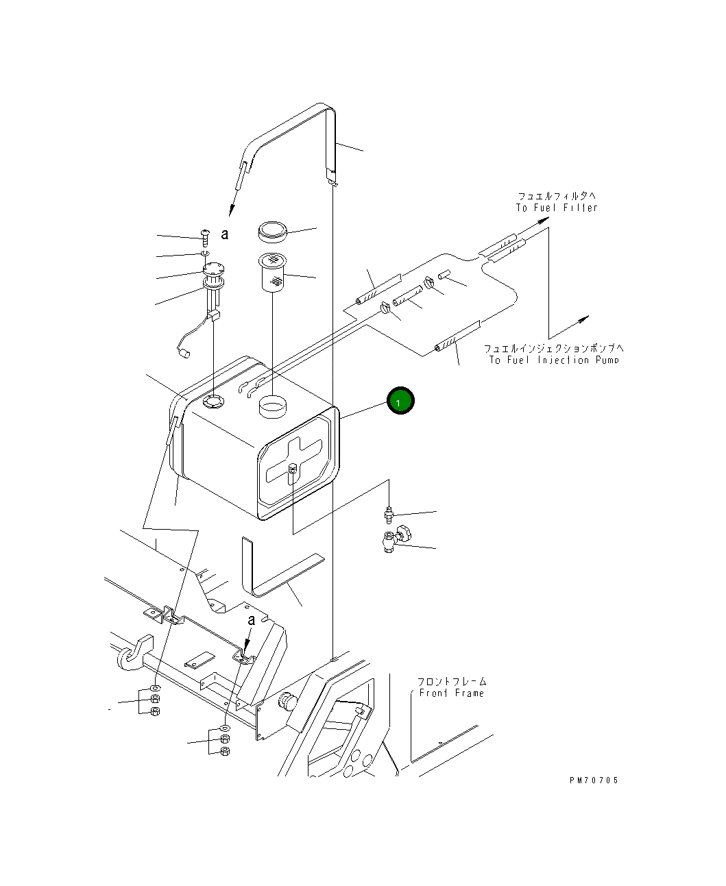 Бак 2691-2-57100 Komatsu
