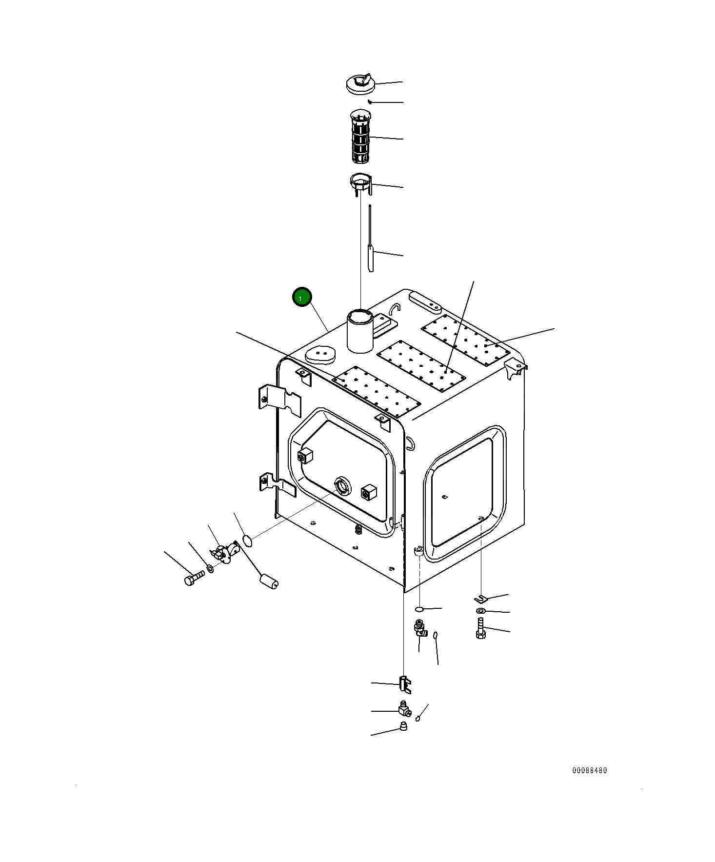 Бак 2050421310 Komatsu