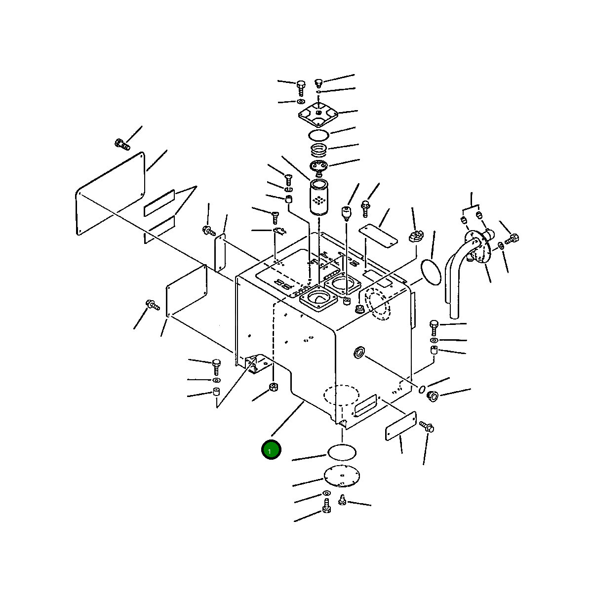 Бак 421-60-11117 Komatsu