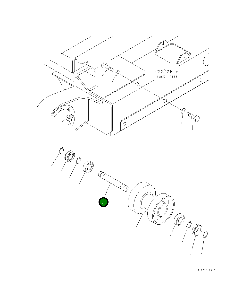 Вал IM51030000381 Komatsu