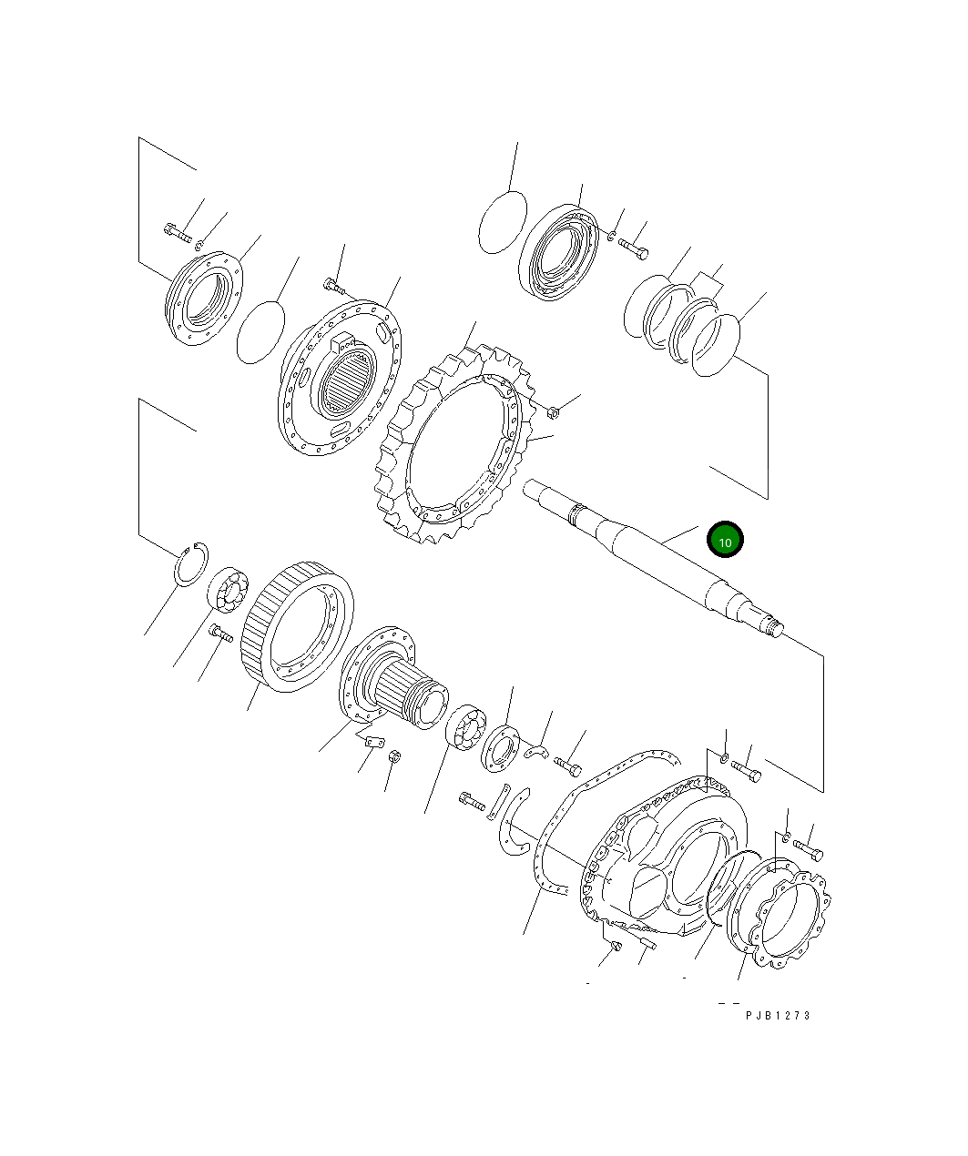 Вал 154-27-15191 Komatsu