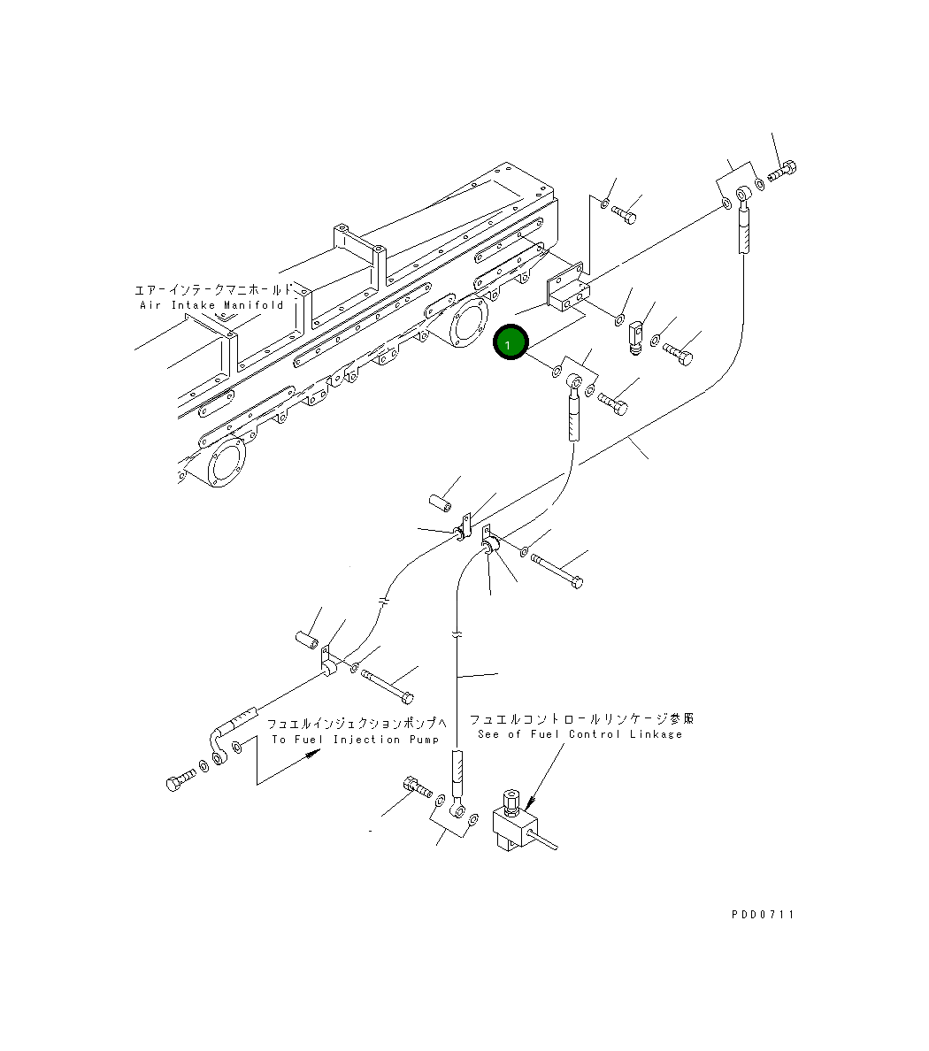 Адаптер 6162-75-4630 Komatsu