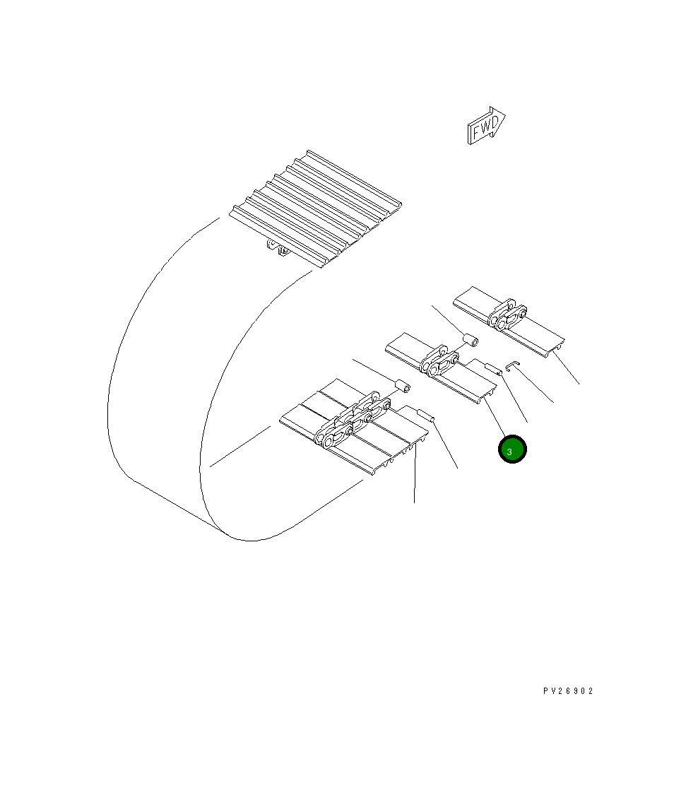 Башмак 8288-71-1810 Komatsu