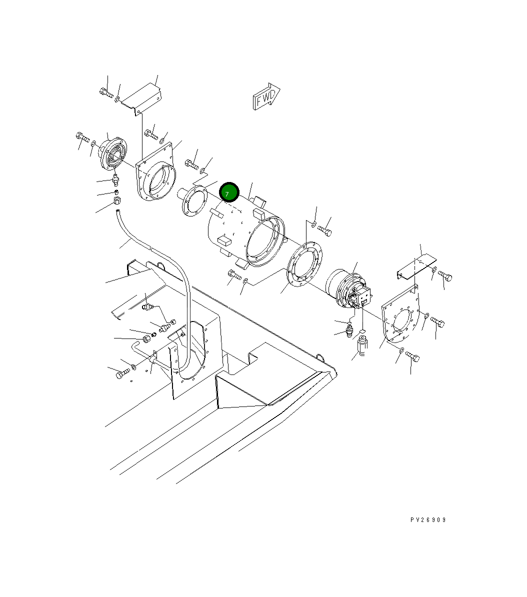 Вал 8255-71-1630 Komatsu