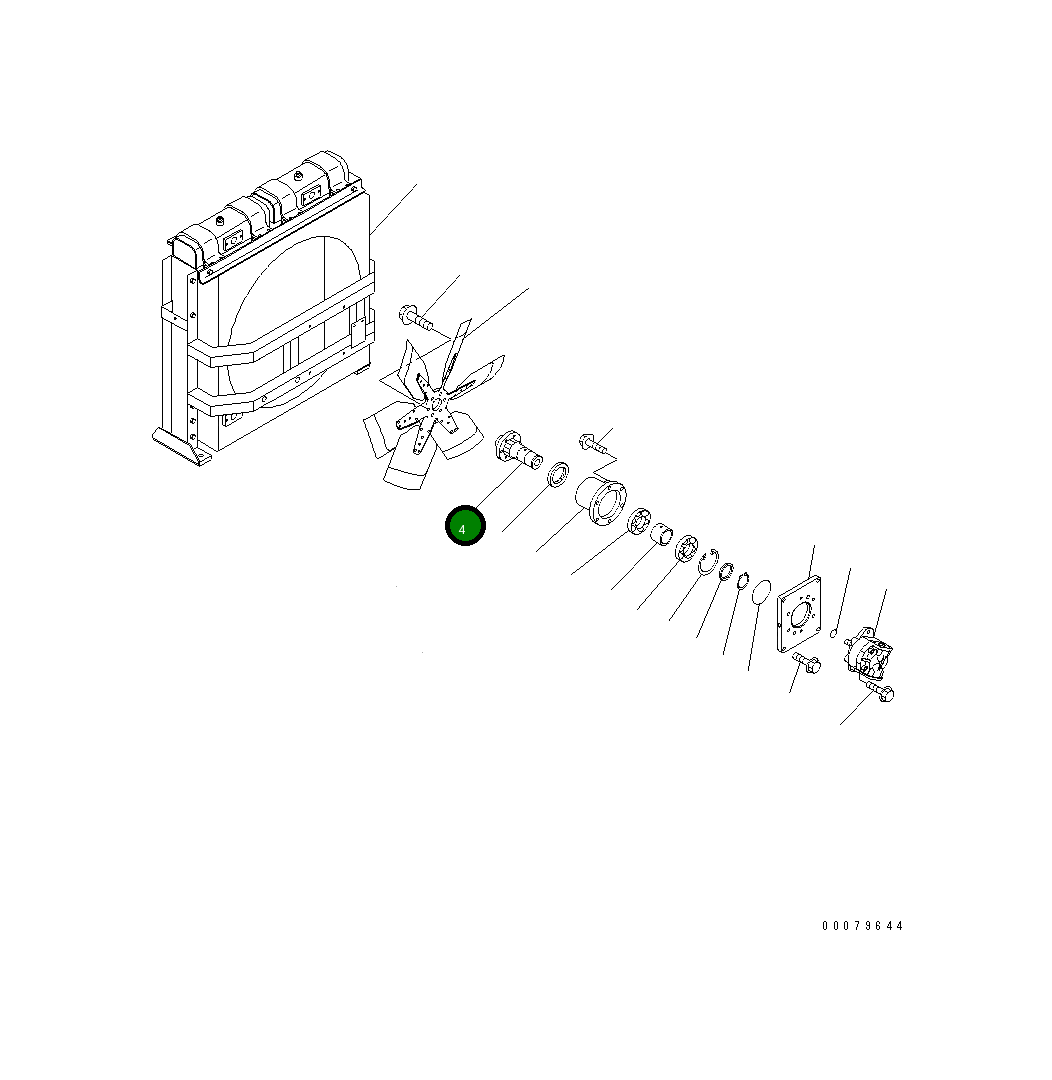 Вал 209-03-12171 Komatsu
