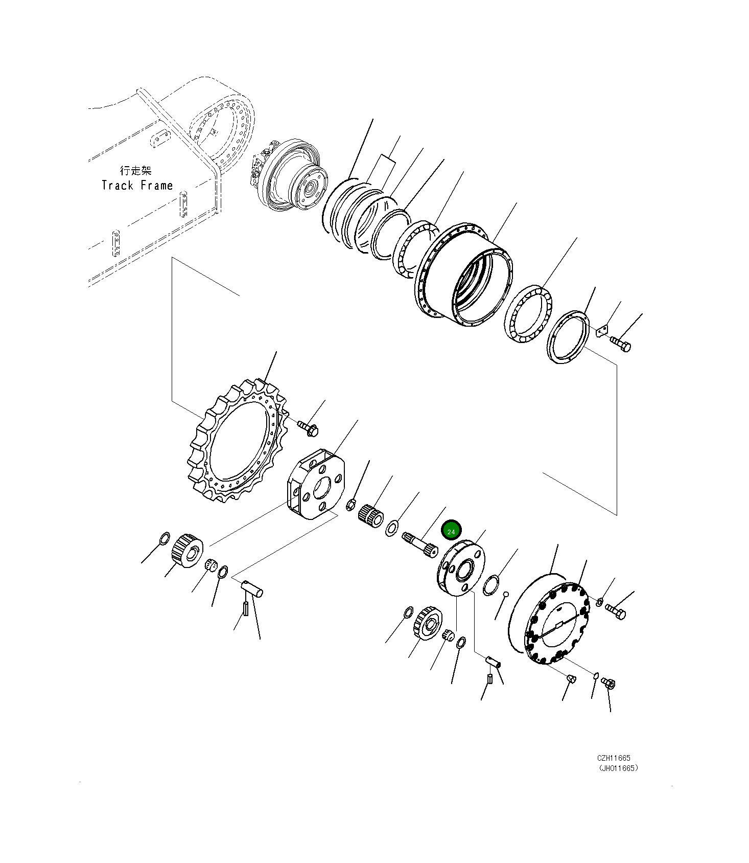 Вал 208-27-71112 Komatsu