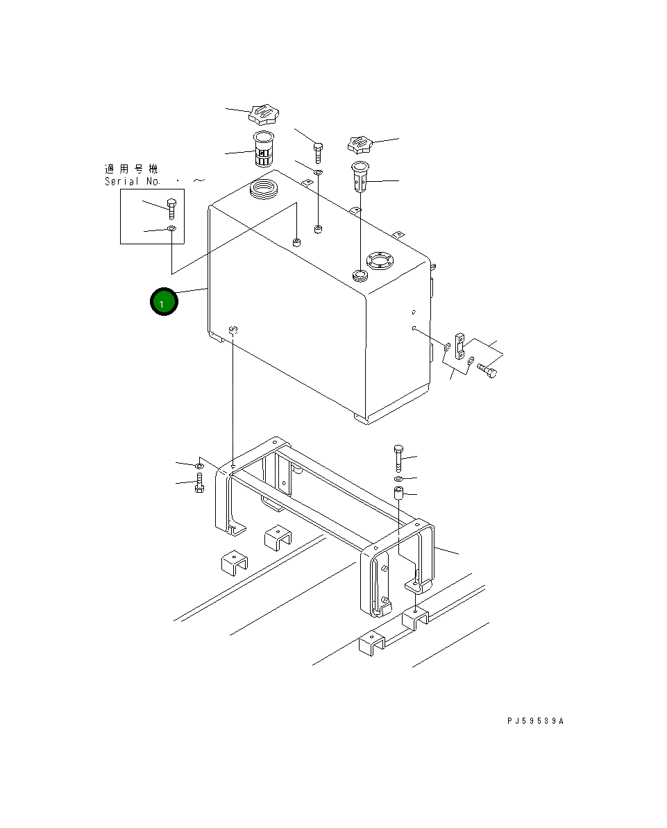 Бак 23E-04-11211 Komatsu