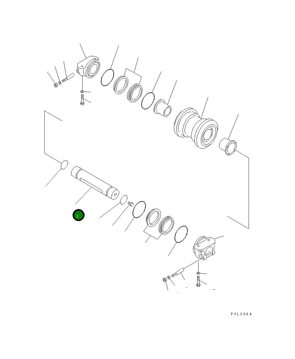 Вал 21T-30-76130 Komatsu