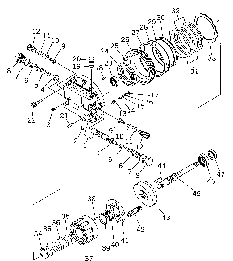 Вал TZ400A2002-00 Komatsu