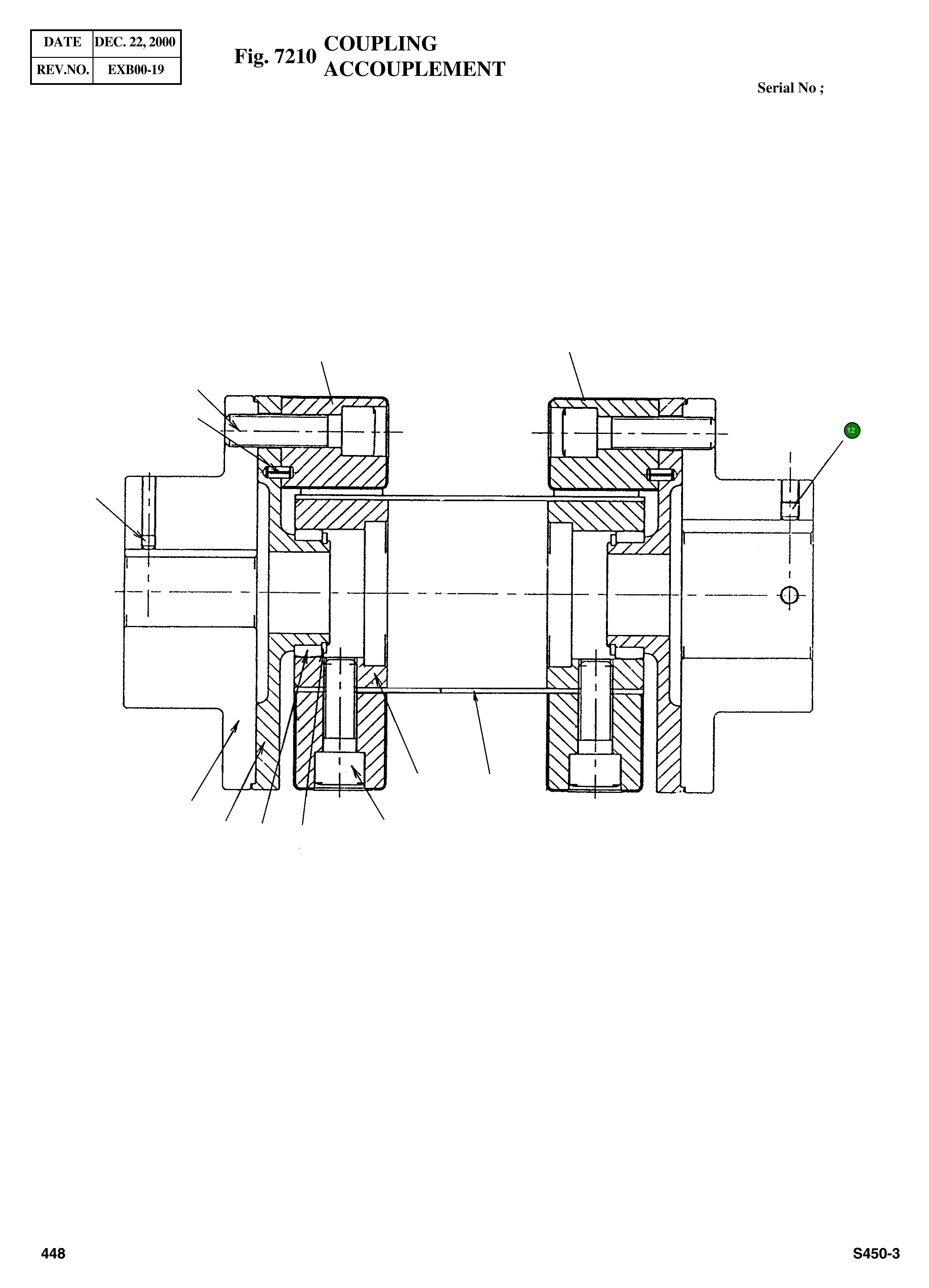 Болт M8 CFA028OZ-12 Komatsu