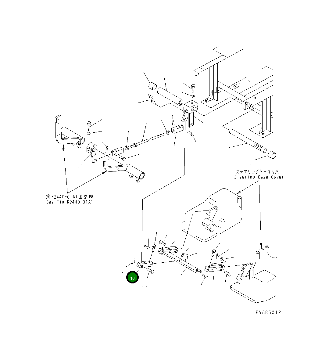 Вилка 113-43-41410 Komatsu