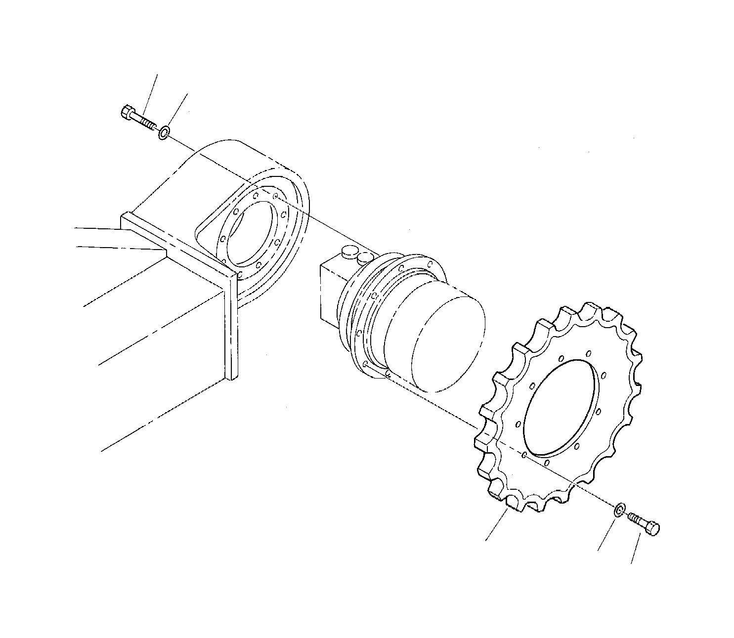 Ведущая звезда 3F4525600 Komatsu