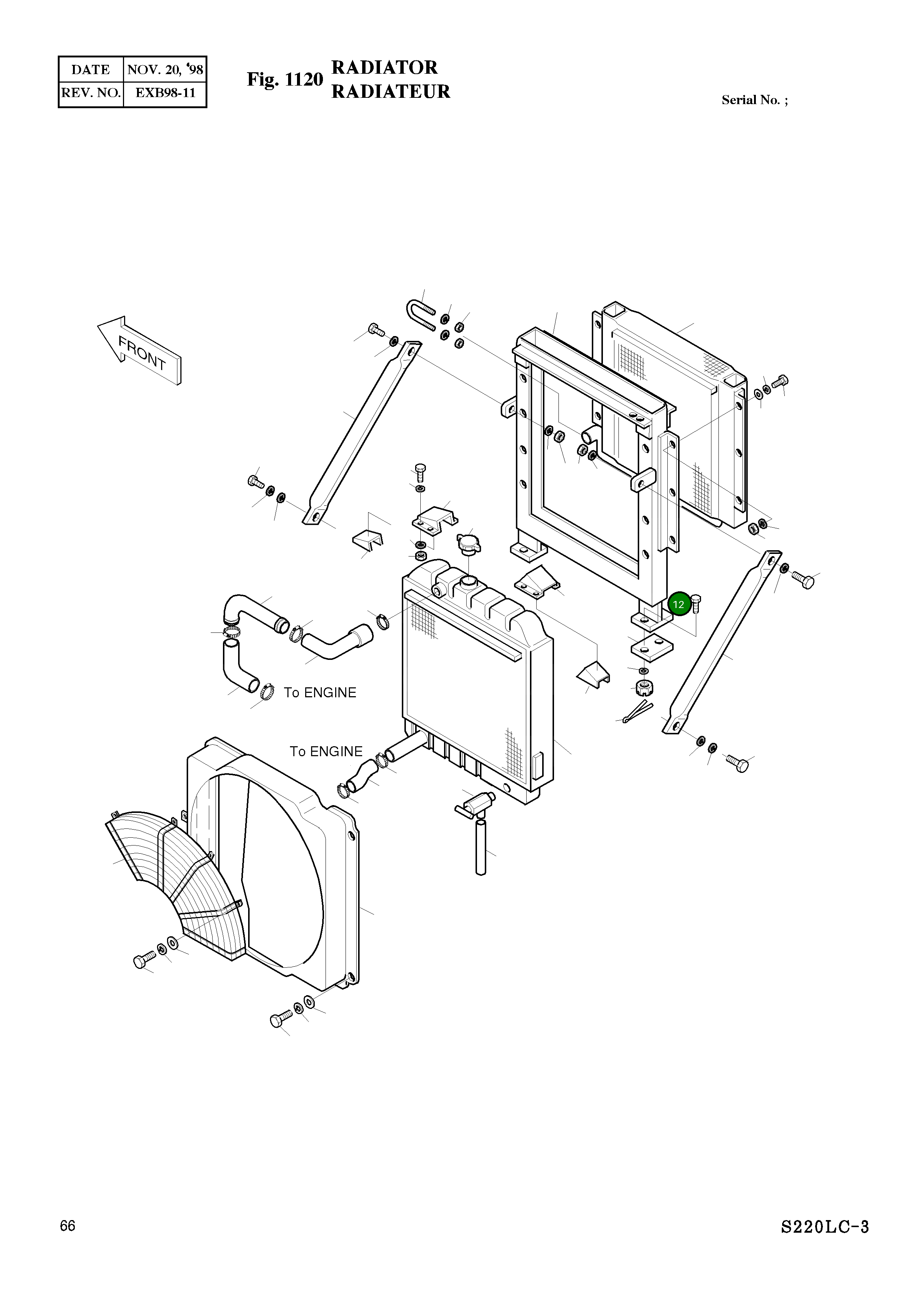 Болт M16X2.0X50 S1821653 Komatsu