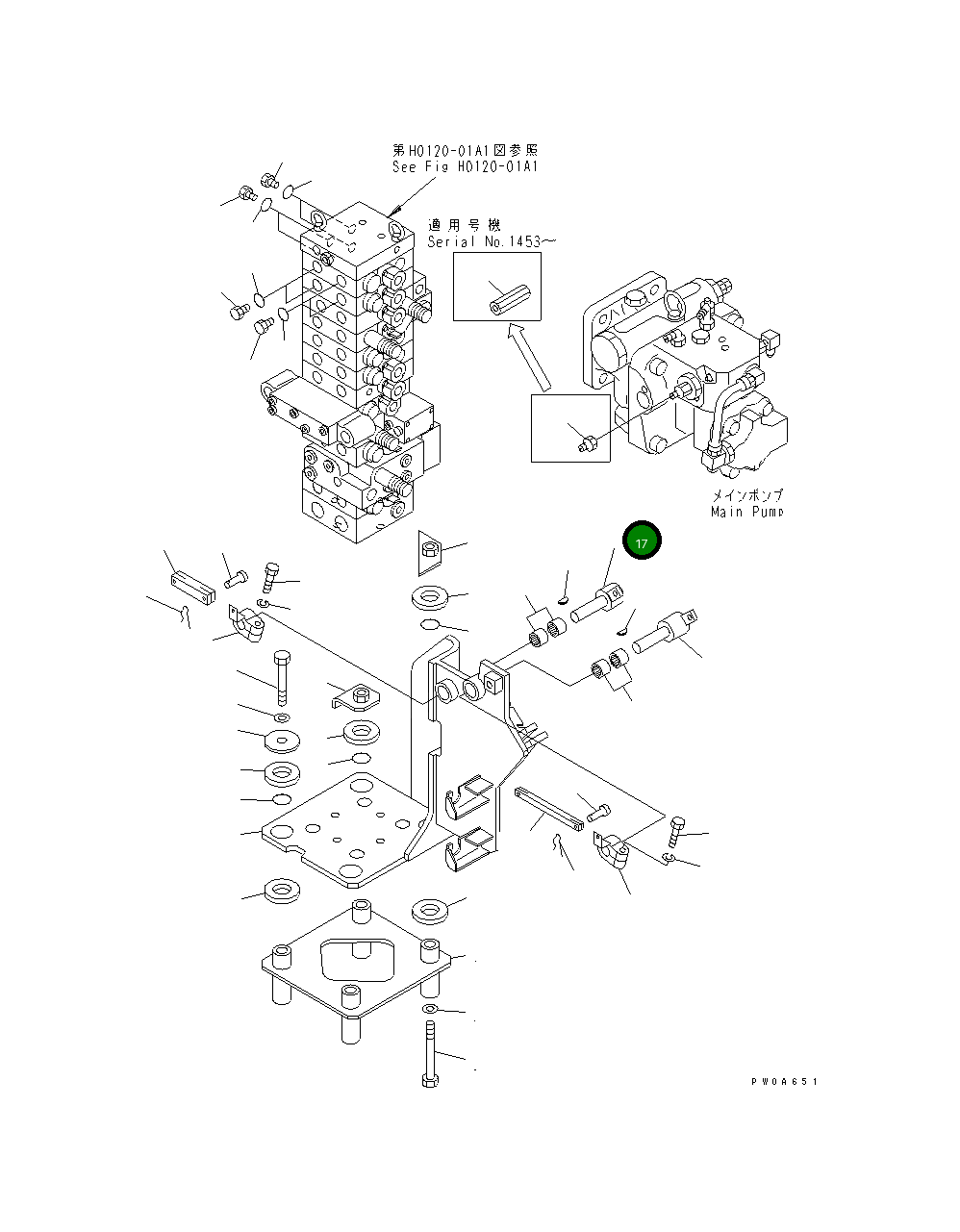 Вал 22M-43-11450 Komatsu