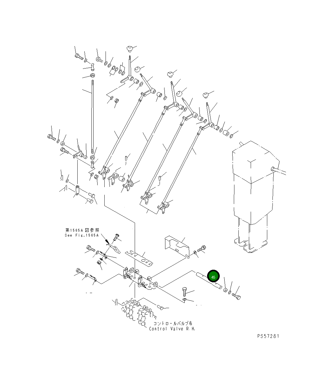 Вал 23F-43-11130 Komatsu