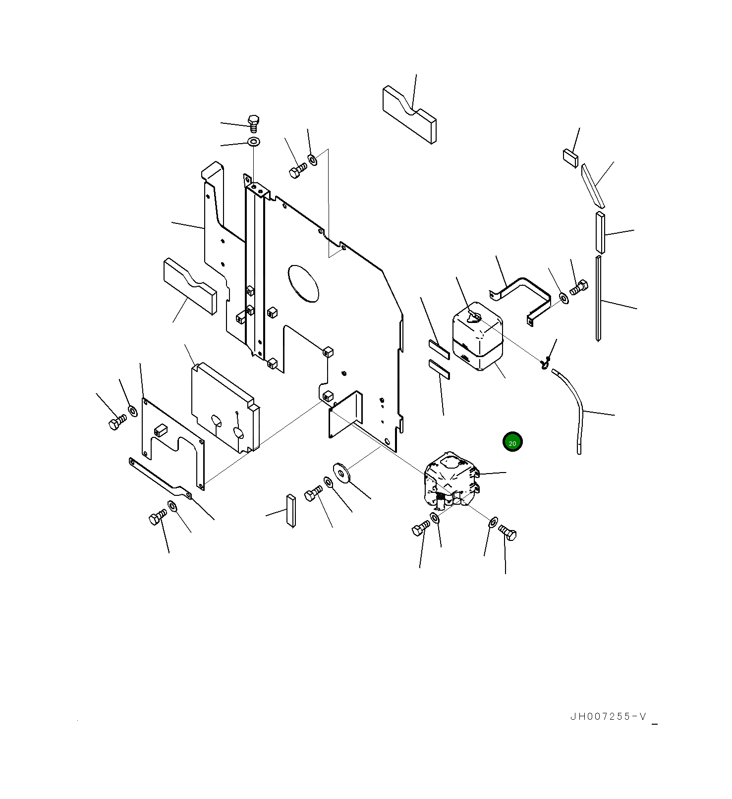 Бак 20Y0615240 Komatsu