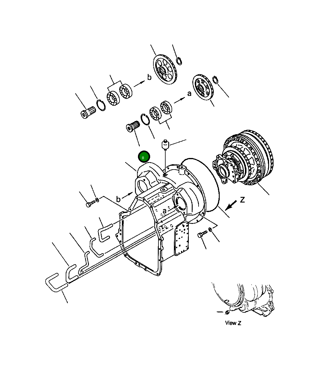 Вал 419-15-14140 Komatsu