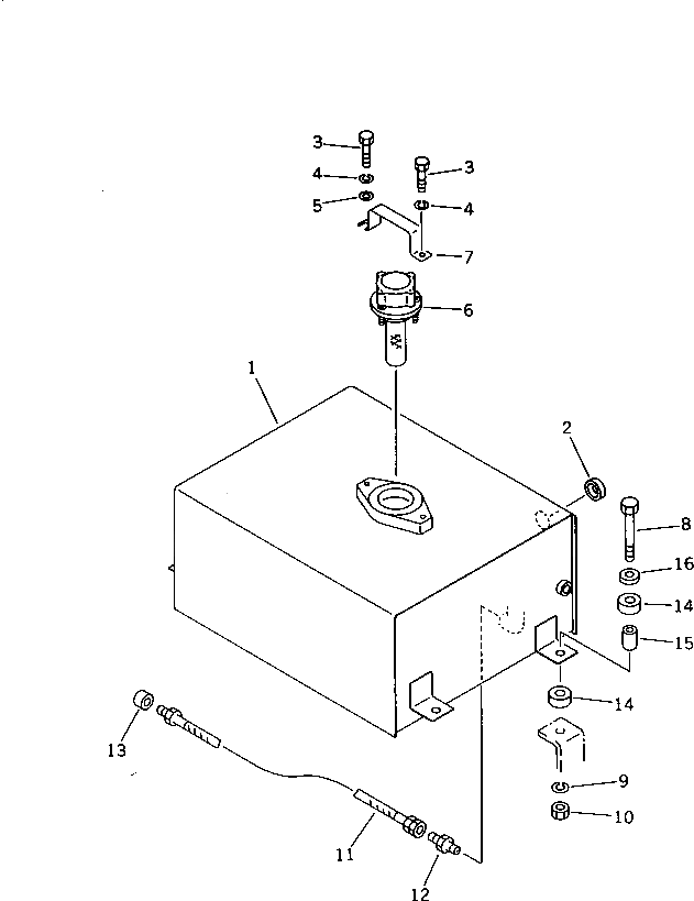 Бак 266-80-62101 Komatsu