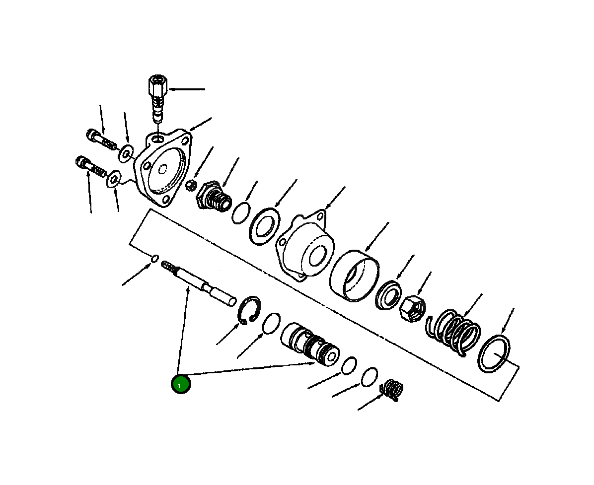 Барабан и плунжер 1241 338 H1 Komatsu