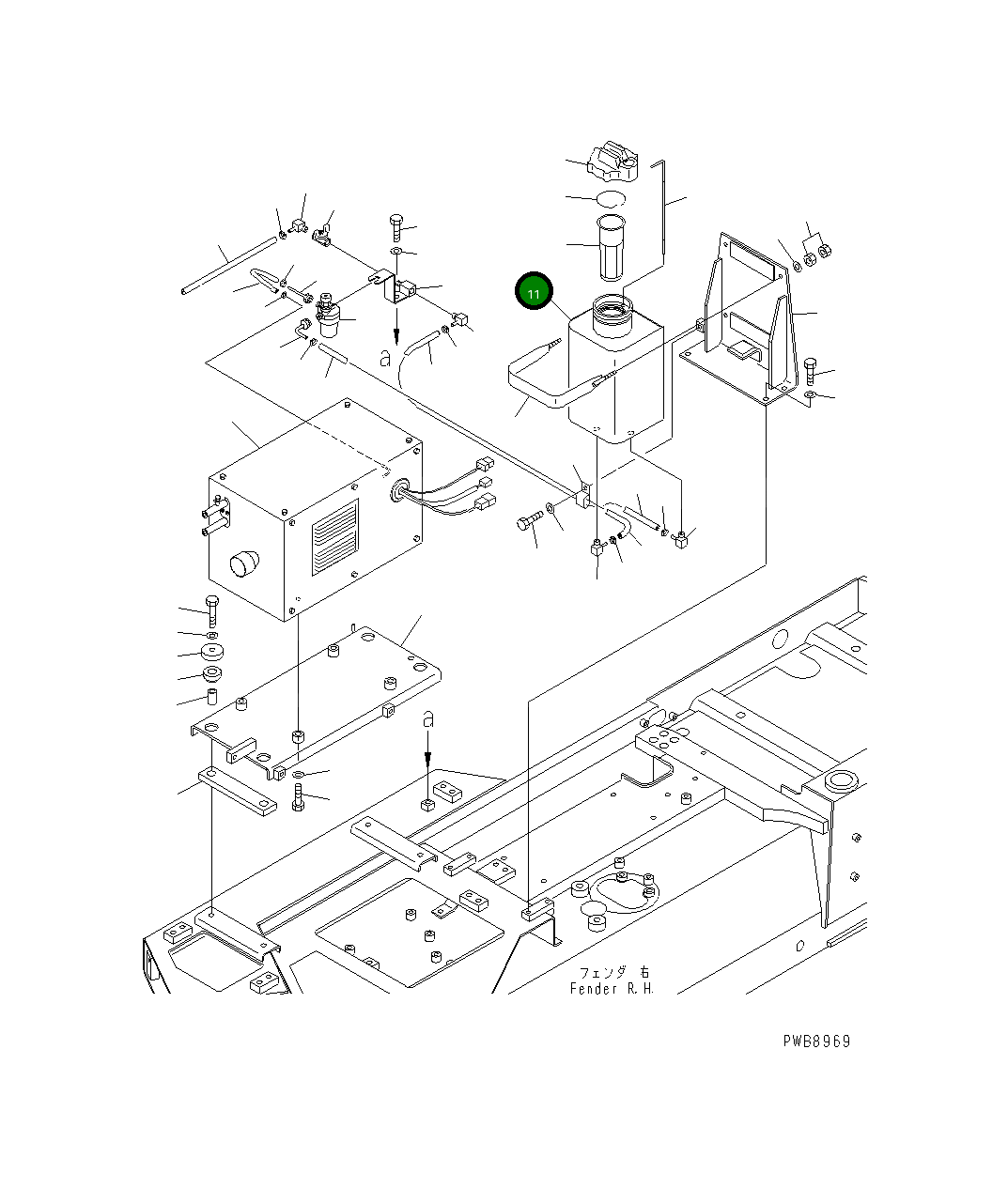 Бак 17A-01-21310 Komatsu