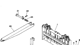 Вилка 385-10078661 Komatsu